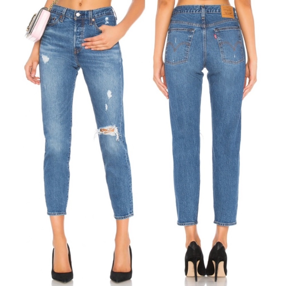 Levi’s Premium Wedgie Icon Fit in Higher Love Distressed Jean 25